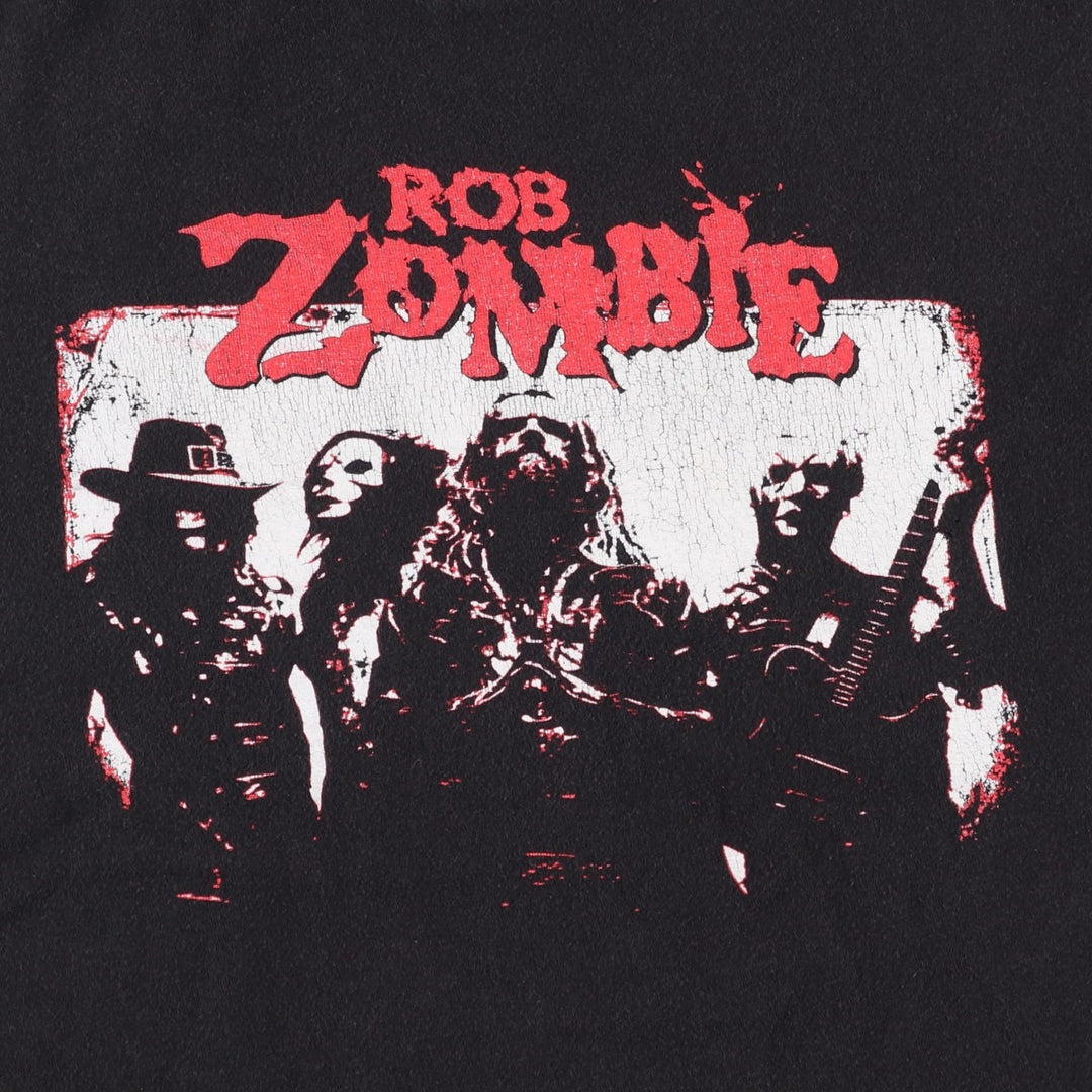 TULTEX Rob Zombie Band T-Shirt (Men's Size S) cotton black type Vintage Second Hand
