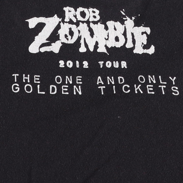 TULTEX Rob Zombie Band T-Shirt (Men's Size S) cotton black type Vintage Second Hand