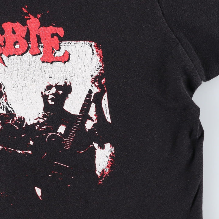 TULTEX Rob Zombie Band T-Shirt (Men's Size S) cotton black type Vintage Second Hand