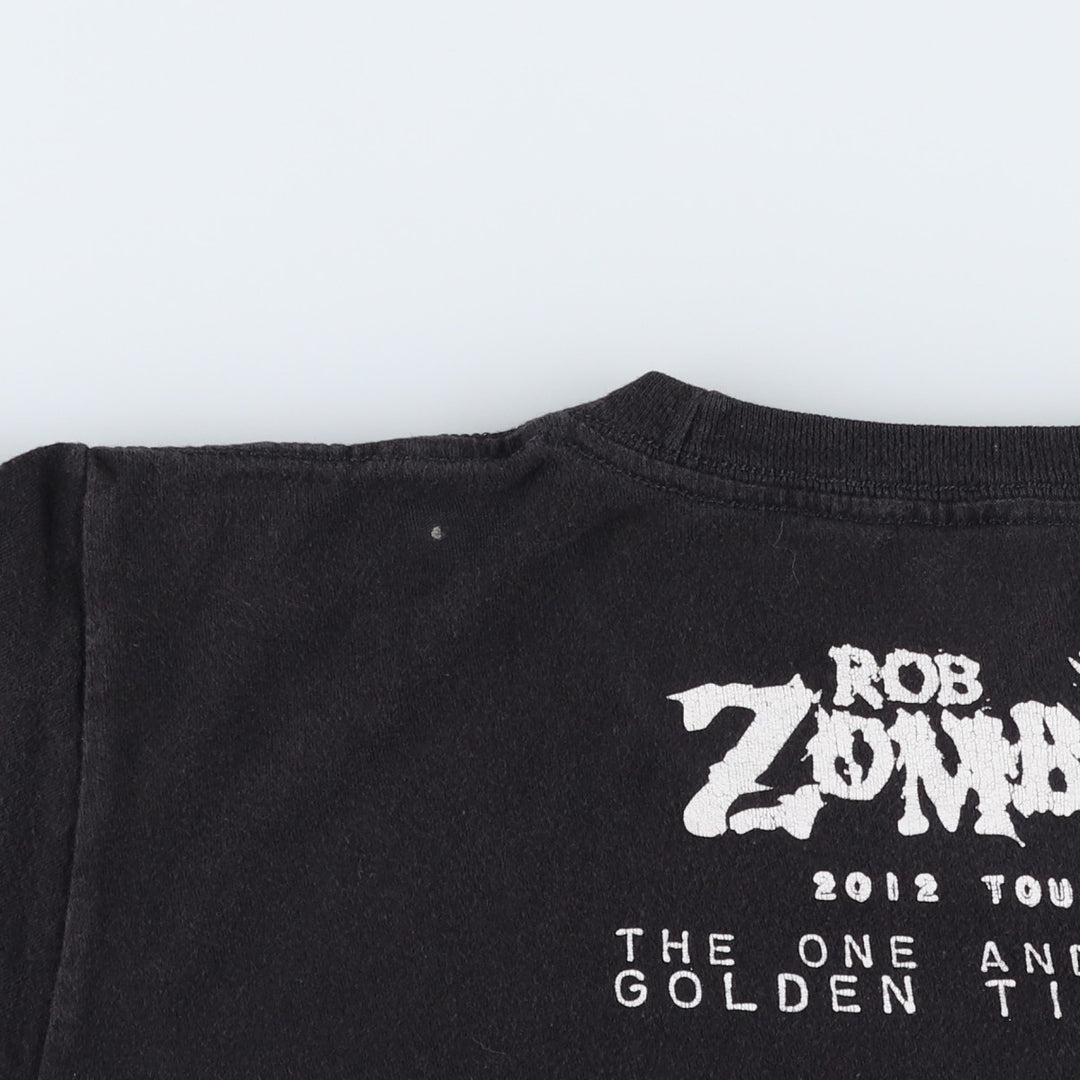 TULTEX Rob Zombie Band T-Shirt (Men's Size S) cotton black type Vintage Second Hand