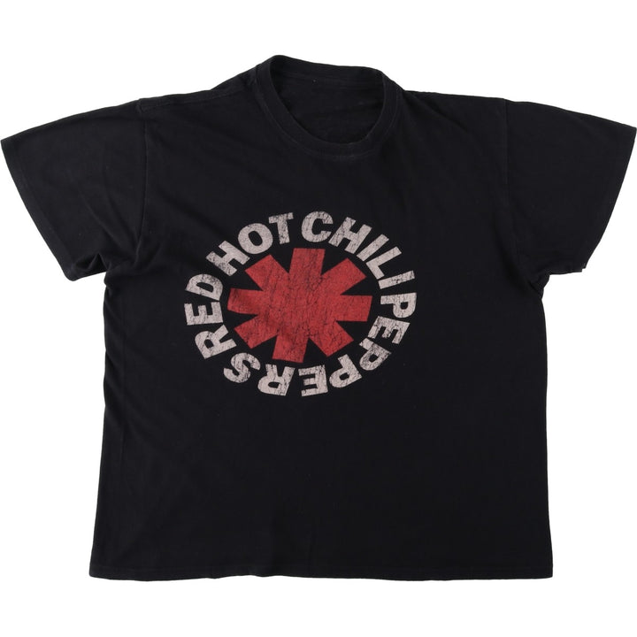 RED HOT CHILI PEPPERS Red Hot Chili Peppers Band T-shirt Band T Men's M size unclear black type Vintage Second Hand