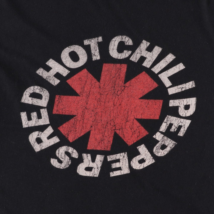 RED HOT CHILI PEPPERS Red Hot Chili Peppers Band T-shirt Band T Men's M size unclear black type Vintage Second Hand