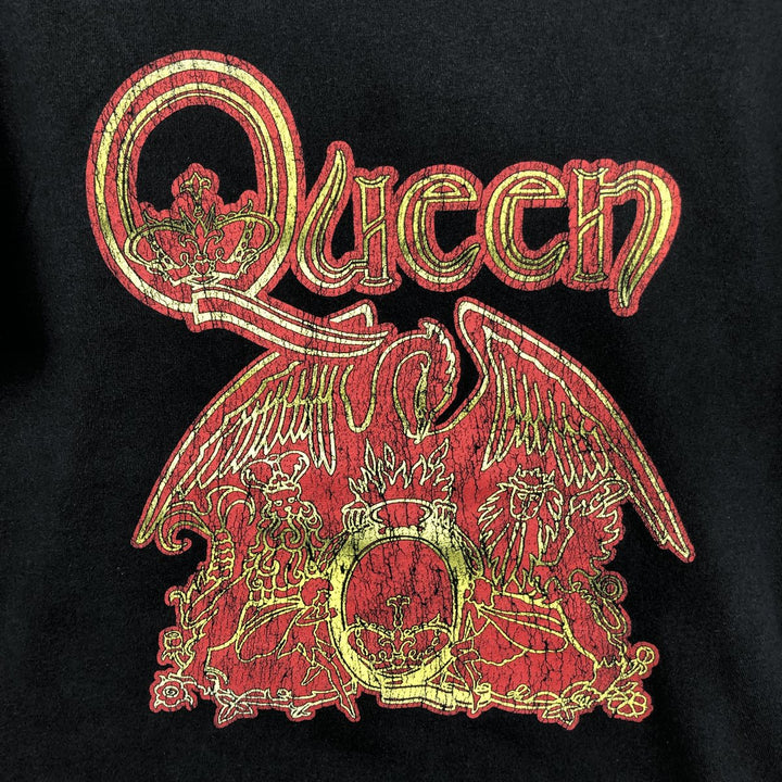 QUEEN Band T-shirt, Men's M size unclear black type Vintage Second Hand