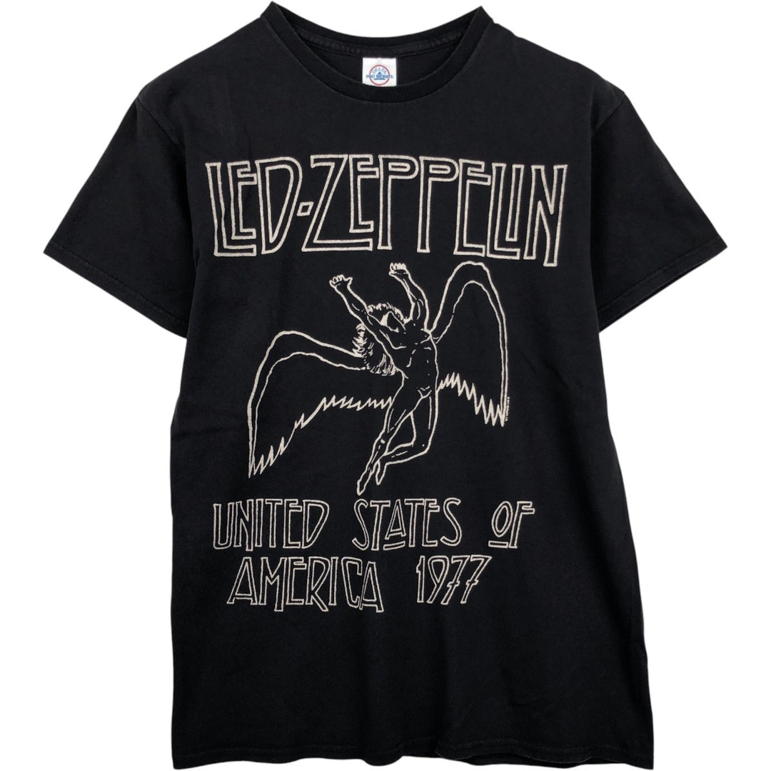 DELTA Led Zeppelin Band T-Shirt (Men's Size M) unclear black type Vintage Second Hand