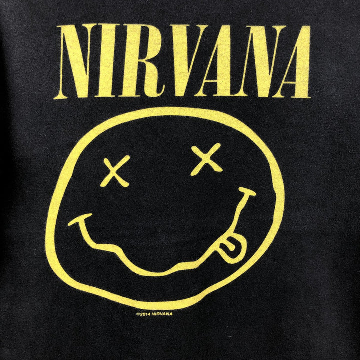NIRVANA Nirvana Band T-shirt Band T Men's S size cotton black type Vintage Second Hand