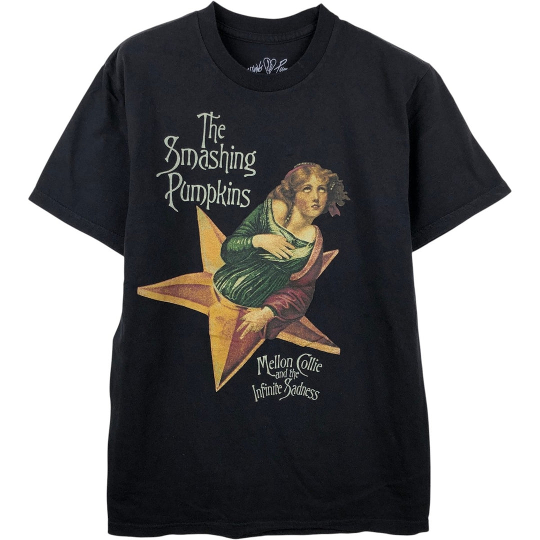 THE SMASHING PUMPKINS Smashing Pumpkins Band T-shirt Band T Men's S equivalent cotton black type Vintage Second Hand