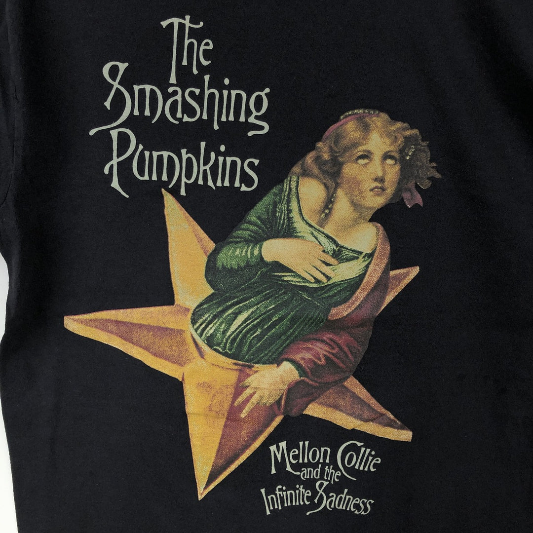 THE SMASHING PUMPKINS Smashing Pumpkins Band T-shirt Band T Men's S equivalent cotton black type Vintage Second Hand