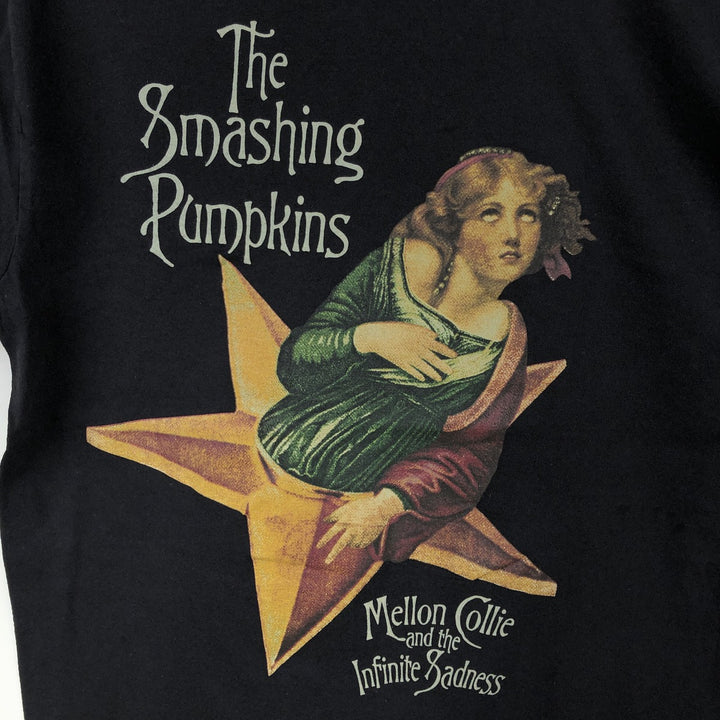 THE SMASHING PUMPKINS Smashing Pumpkins Band T-shirt Band T Men's S equivalent cotton black type Vintage Second Hand