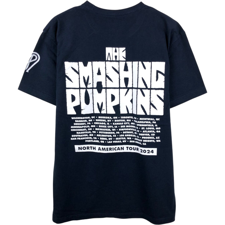 THE SMASHING PUMPKINS Smashing Pumpkins Band T-shirt Band T Men's XL equivalent cotton black type Vintage Second Hand