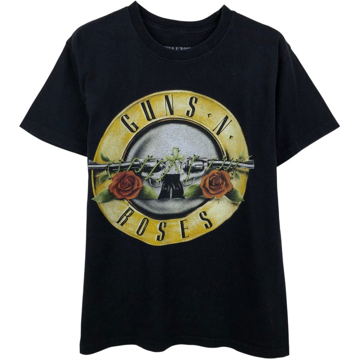 GUNS N' ROSES Guns N' Roses Band T-shirt Band T Men's S size cotton black type Vintage Second Hand