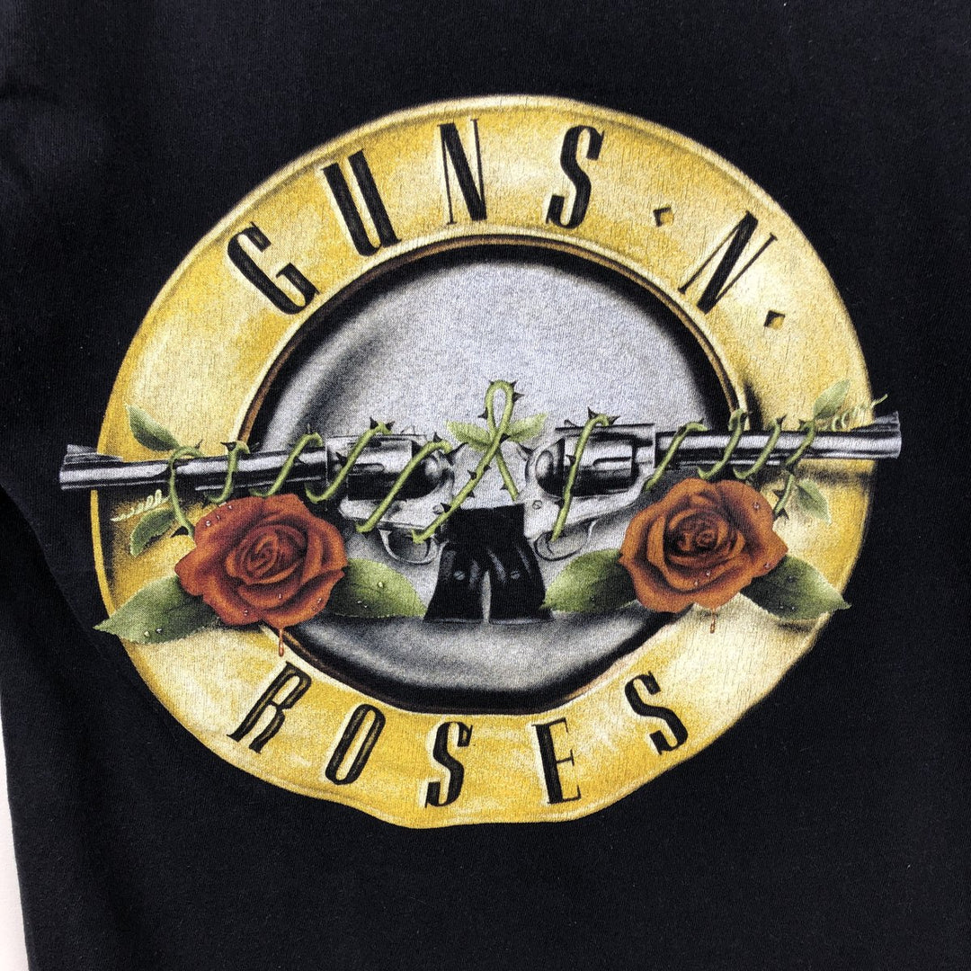 GUNS N' ROSES Guns N' Roses Band T-shirt Band T Men's S size cotton black type Vintage Second Hand