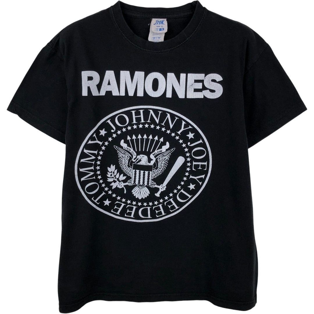 JHK Ramones Band T-shirt (Men's size S) cotton black type Vintage Second Hand