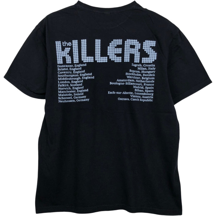 THE KILLERS Band T-shirt (Men's size L) cotton black type Vintage Second Hand