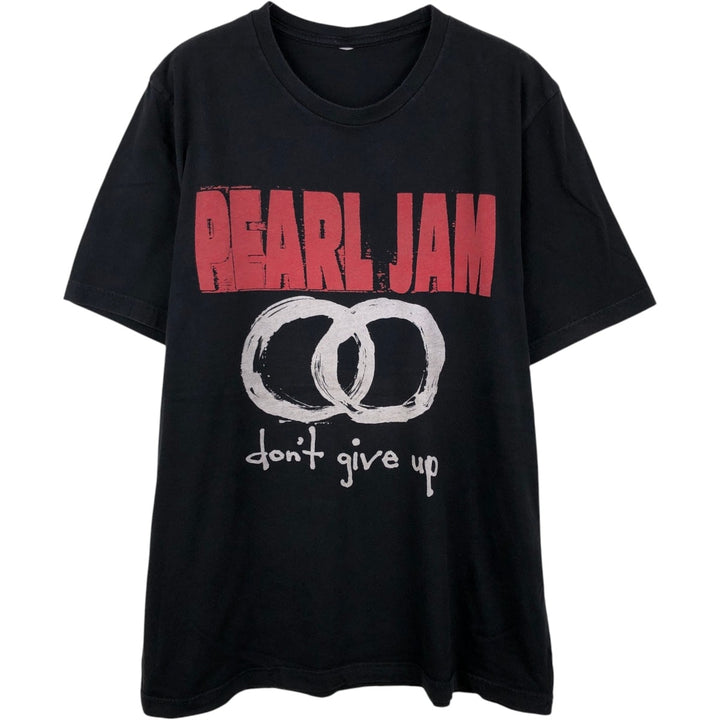 PEARL JAM Band T-shirt (Men's size L) unclear black type Vintage Second Hand