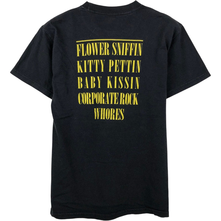 M&O Gold NIRVANA Band T-Shirt (Men's Size S) cotton black type Vintage Second Hand