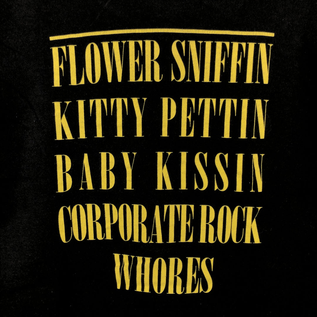 M&O Gold NIRVANA Band T-Shirt (Men's Size S) cotton black type Vintage Second Hand
