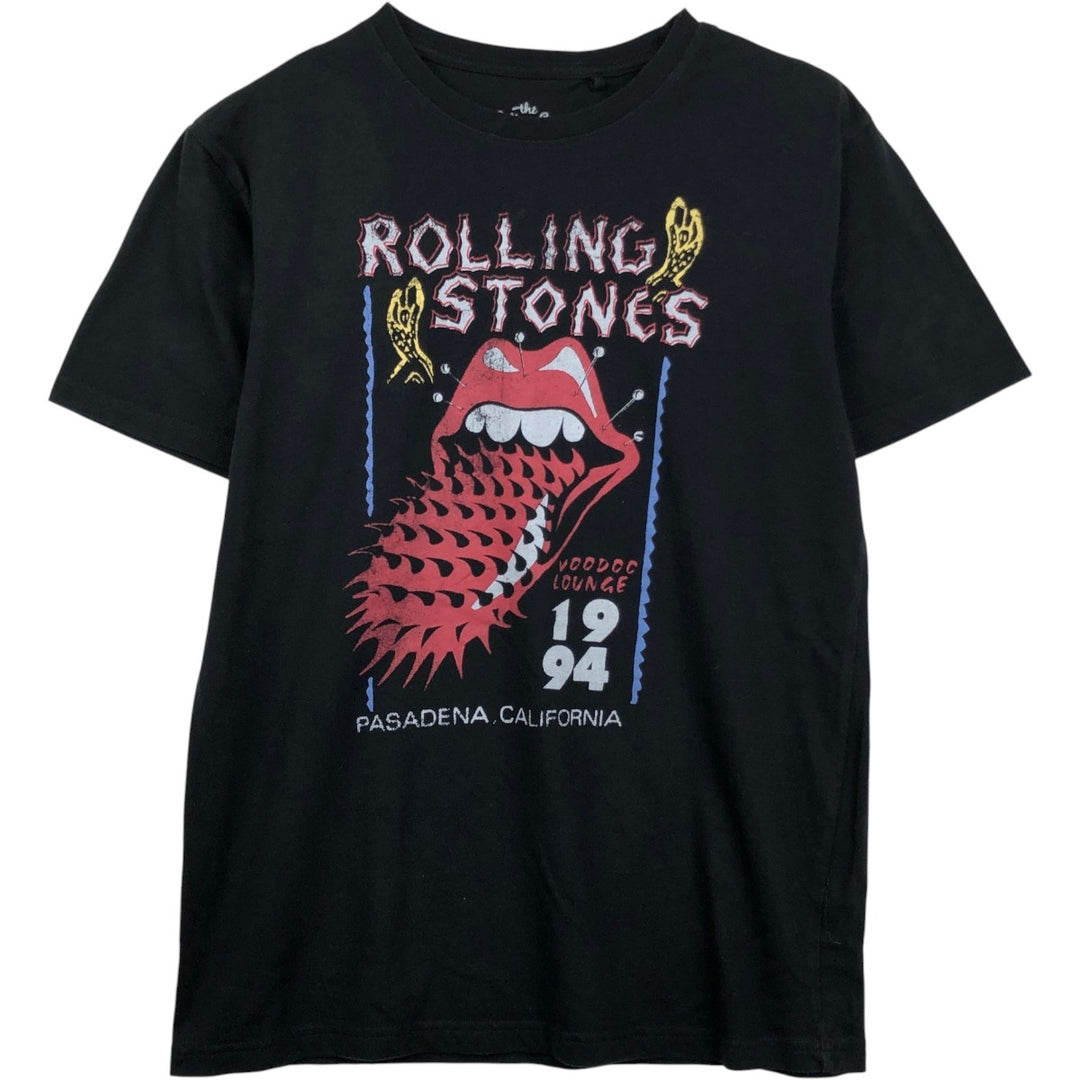 THE ROLLING STONES The Rolling Stones Band T-shirt Band T Men's S size cotton black type Vintage Second Hand
