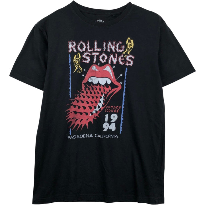 THE ROLLING STONES The Rolling Stones Band T-shirt Band T Men's S size cotton black type Vintage Second Hand
