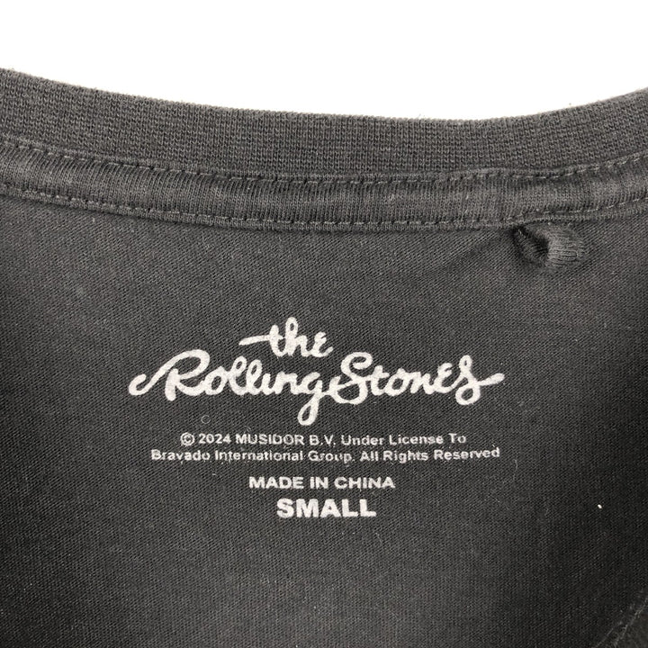 THE ROLLING STONES The Rolling Stones Band T-shirt Band T Men's S size cotton black type Vintage Second Hand