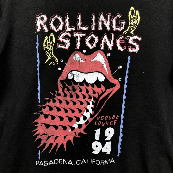 THE ROLLING STONES The Rolling Stones Band T-shirt Band T Men's S size cotton black type Vintage Second Hand