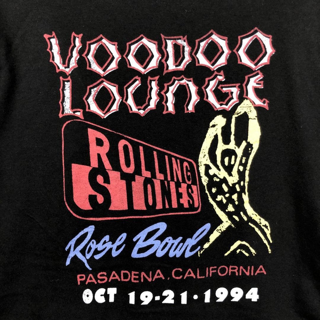 THE ROLLING STONES The Rolling Stones Band T-shirt Band T Men's S size cotton black type Vintage Second Hand