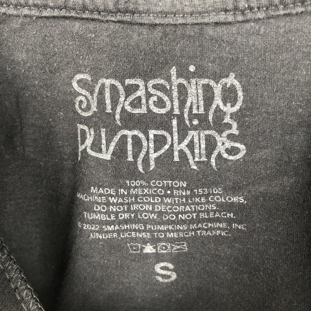 THE SMASHING PUMPKINS Smashing Pumpkins Band T-shirt Band T Men's S equivalent cotton black type Vintage Second Hand