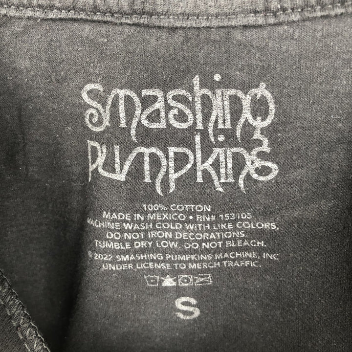 THE SMASHING PUMPKINS Smashing Pumpkins Band T-shirt Band T Men's S equivalent cotton black type Vintage Second Hand