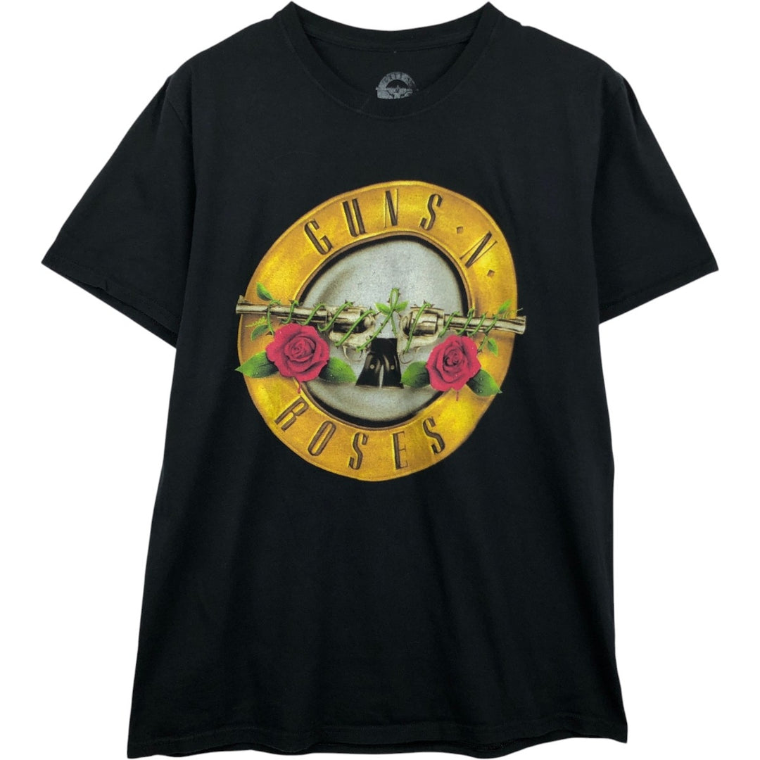 Guns N' Roses Band T-shirt, Band T, Men's L size cotton black type Vintage Second Hand