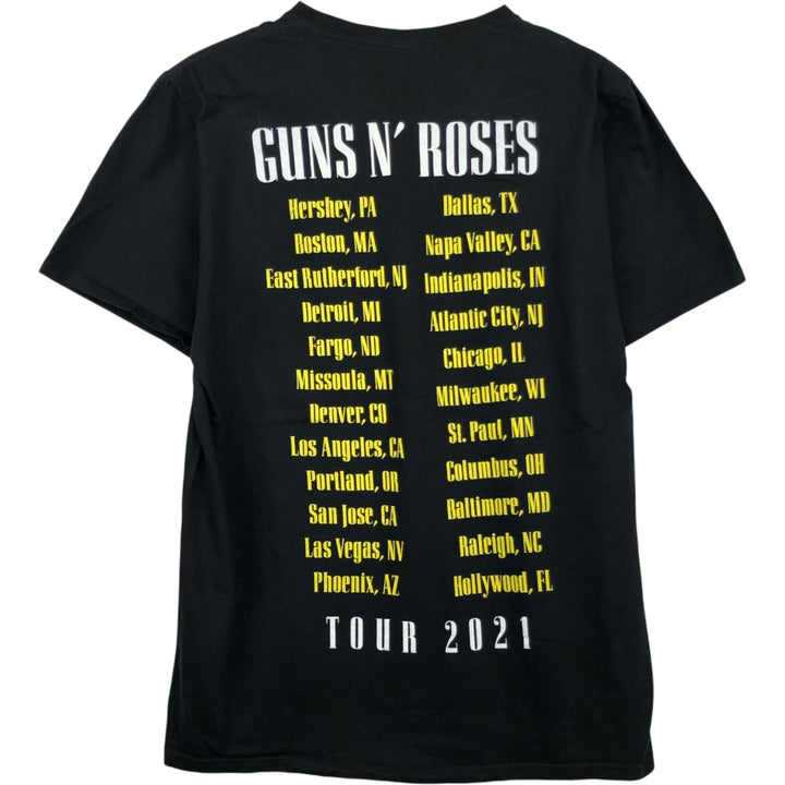 Guns N' Roses Band T-shirt, Band T, Men's L size cotton black type Vintage Second Hand