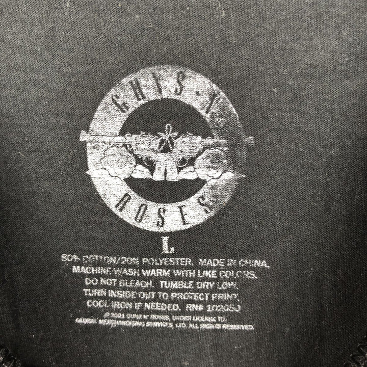 Guns N' Roses Band T-shirt, Band T, Men's L size cotton black type Vintage Second Hand