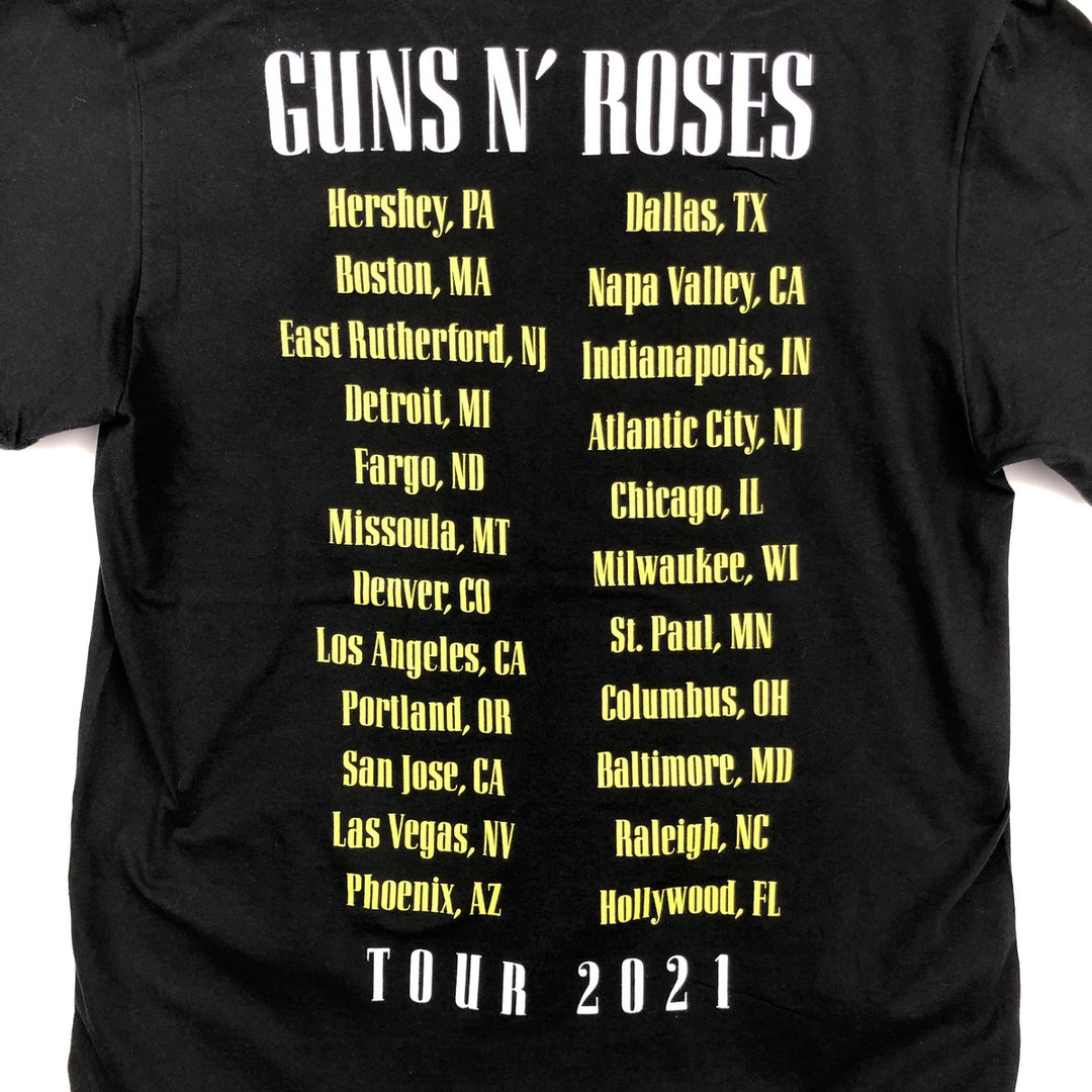 Guns N' Roses Band T-shirt, Band T, Men's L size cotton black type Vintage Second Hand