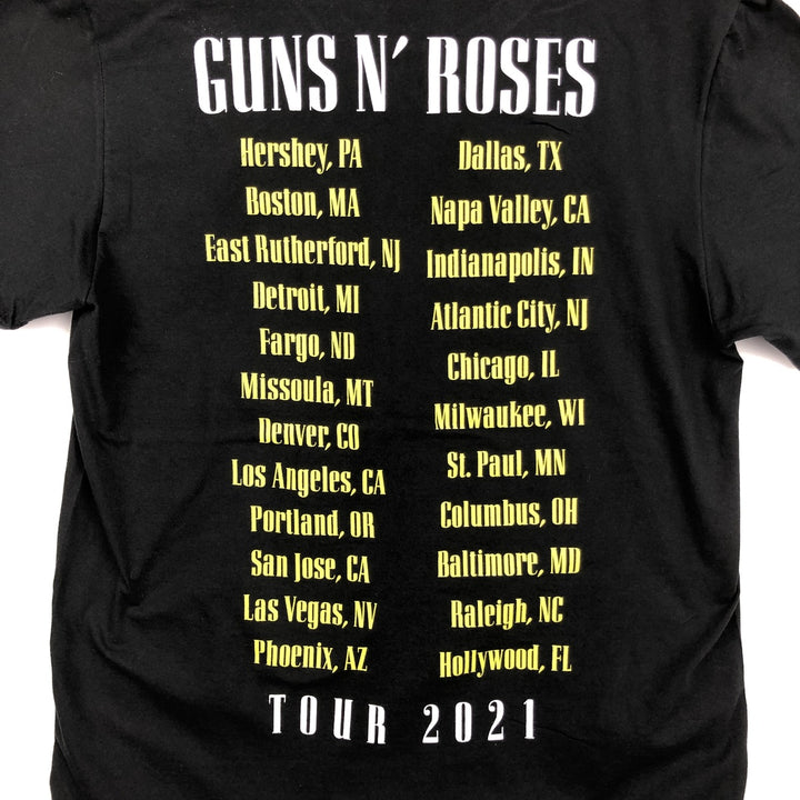 Guns N' Roses Band T-shirt, Band T, Men's L size cotton black type Vintage Second Hand