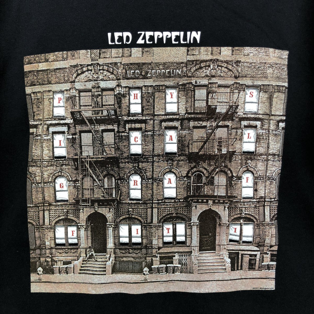 Led Zeppelin Band T-Shirt, Band T, Men's XL cotton black type Vintage Second Hand