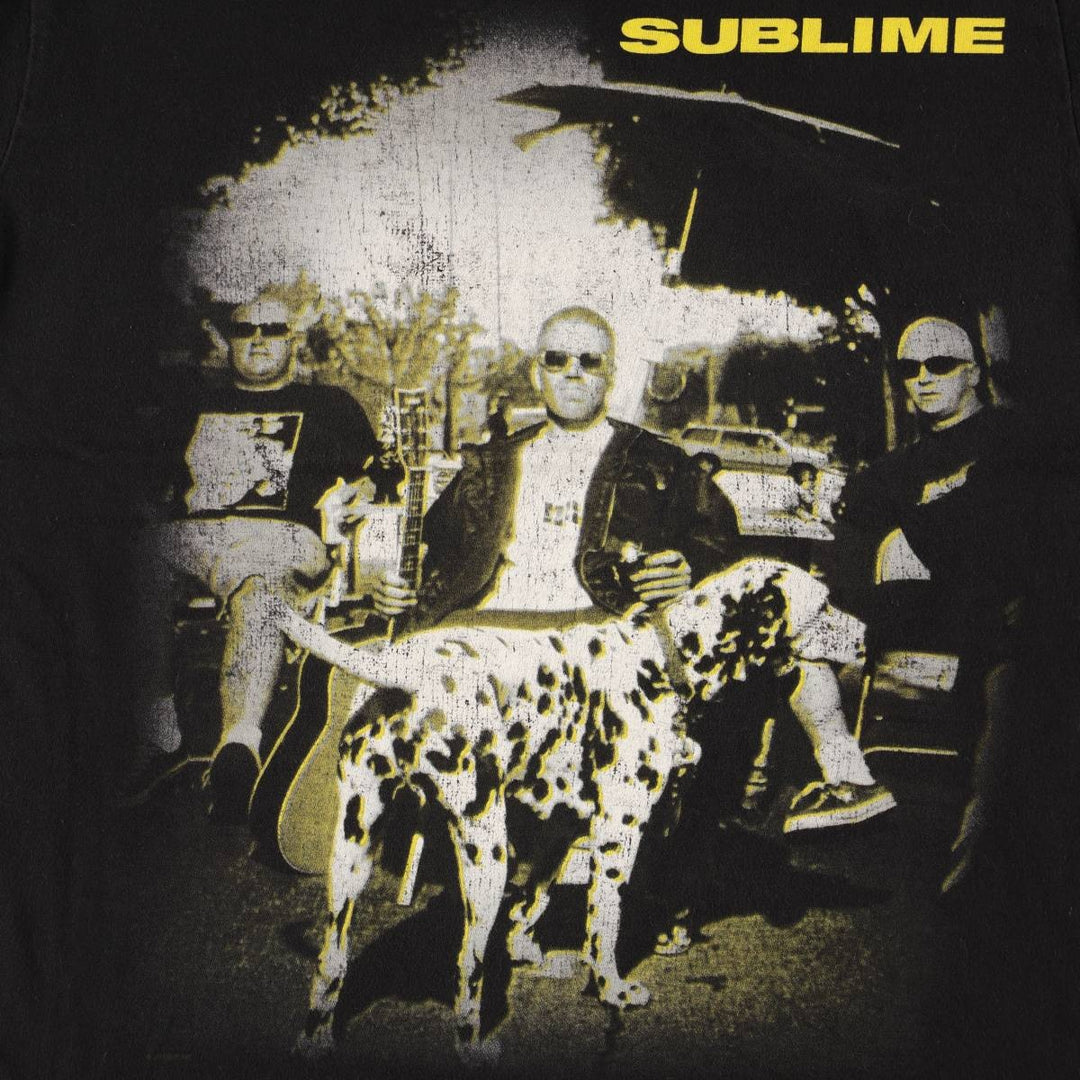 TULTEX SUBLIME Band T-shirt, Men's S size cotton black type Vintage Second Hand