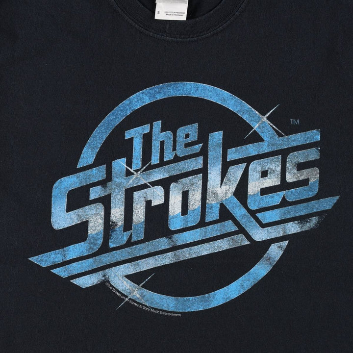 Gildan THE STROKES Band T-shirt (Men's size S equivalent) cotton black type Vintage Second Hand