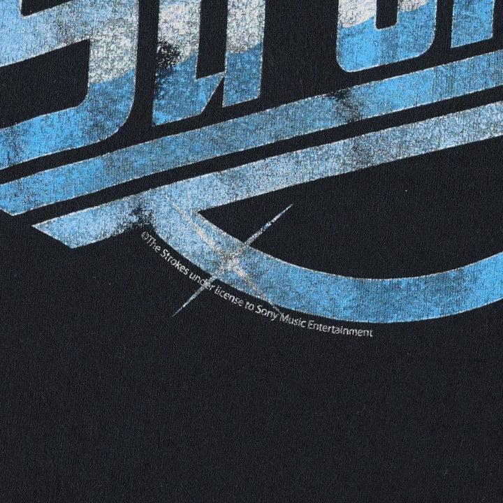 Gildan THE STROKES Band T-shirt (Men's size S equivalent) cotton black type Vintage Second Hand