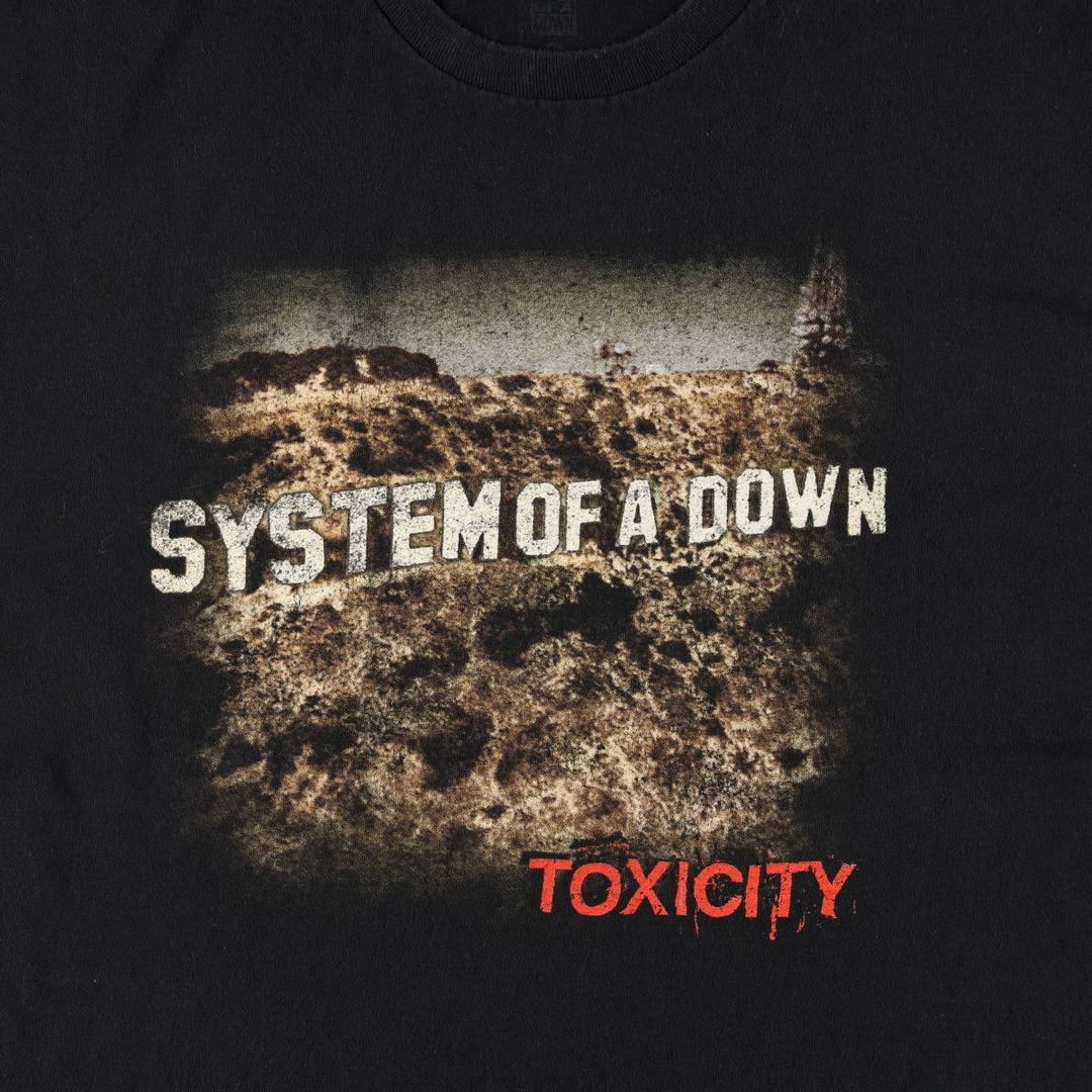 System of a Down Band T-shirt, Men's L size cotton black type Vintage Second Hand