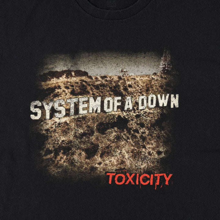 System of a Down Band T-shirt, Men's L size cotton black type Vintage Second Hand