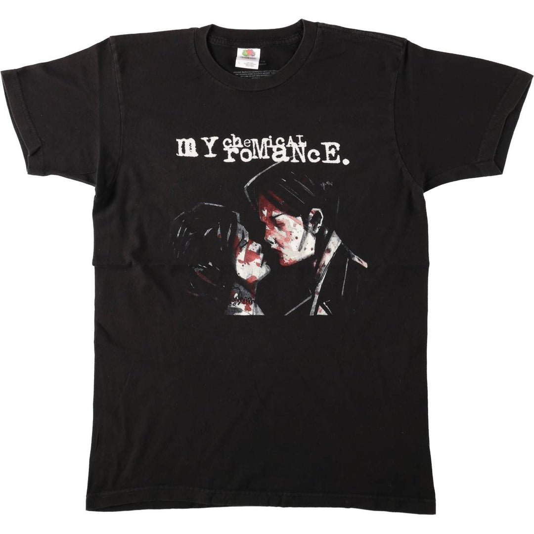 Fruit of the Loom x My Chemical Romance Band T-shirt, Men's Size L (approx.) cotton black type Vintage Second Hand