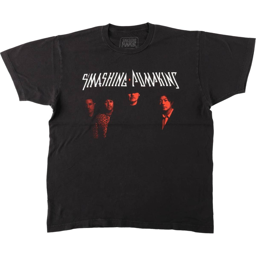 THE SMASHING PUMPKINS Smashing Pumpkins Band T-shirt Band T Men's L size unclear black type Vintage Second Hand