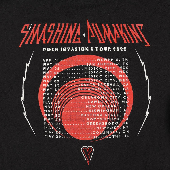THE SMASHING PUMPKINS Smashing Pumpkins Band T-shirt Band T Men's L size unclear black type Vintage Second Hand