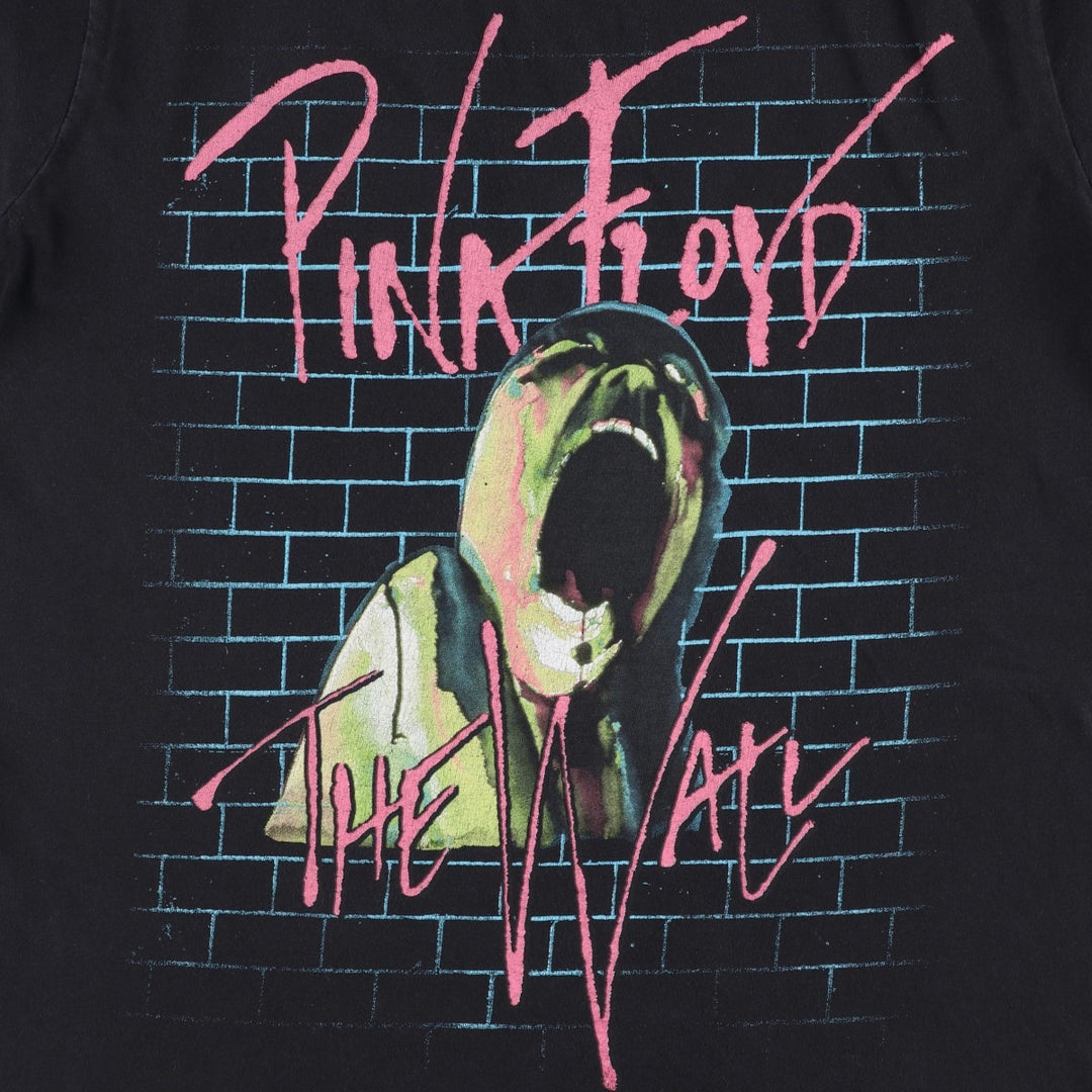PINK FLOYD Pink Floyd Band T-shirt Band T Men's M size cotton black type Vintage Second Hand