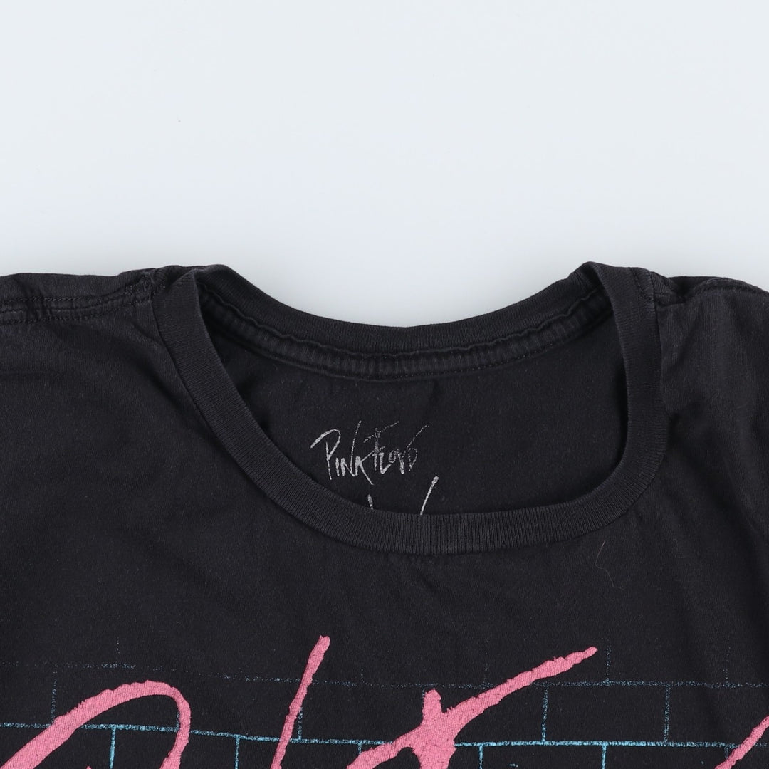 PINK FLOYD Pink Floyd Band T-shirt Band T Men's M size cotton black type Vintage Second Hand