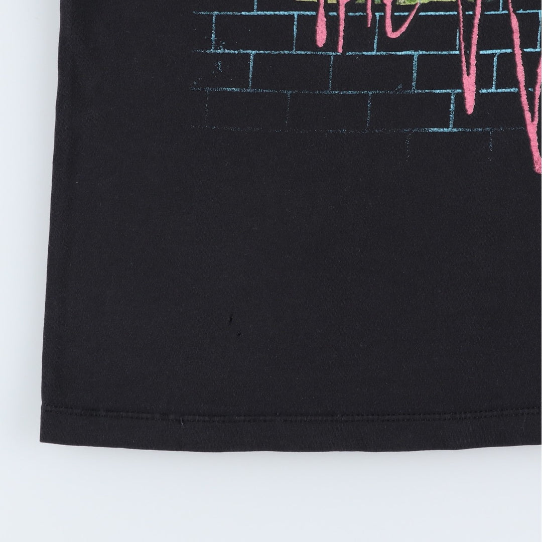 PINK FLOYD Pink Floyd Band T-shirt Band T Men's M size cotton black type Vintage Second Hand