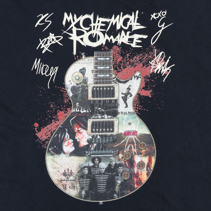 Gildan MY CHEMICAL ROMANCE Band T-shirt, Men's XL equivalent. cotton black type Vintage Second Hand
