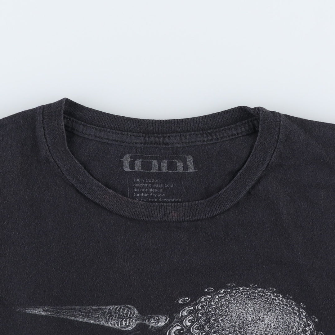 TOOL Band T-shirt, Men's L size cotton black type Vintage Second Hand
