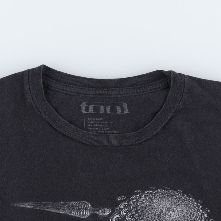 TOOL Band T-shirt, Men's L size cotton black type Vintage Second Hand