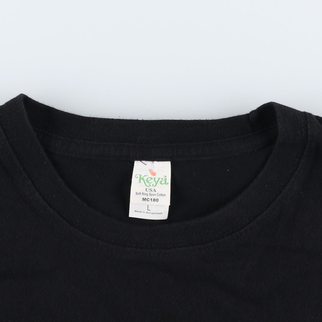 Keya RED HOT CHILI PEPPERS Band T-shirt (Men's size L) cotton black type Vintage Second Hand