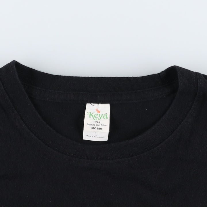 Keya RED HOT CHILI PEPPERS Band T-shirt (Men's size L) cotton black type Vintage Second Hand