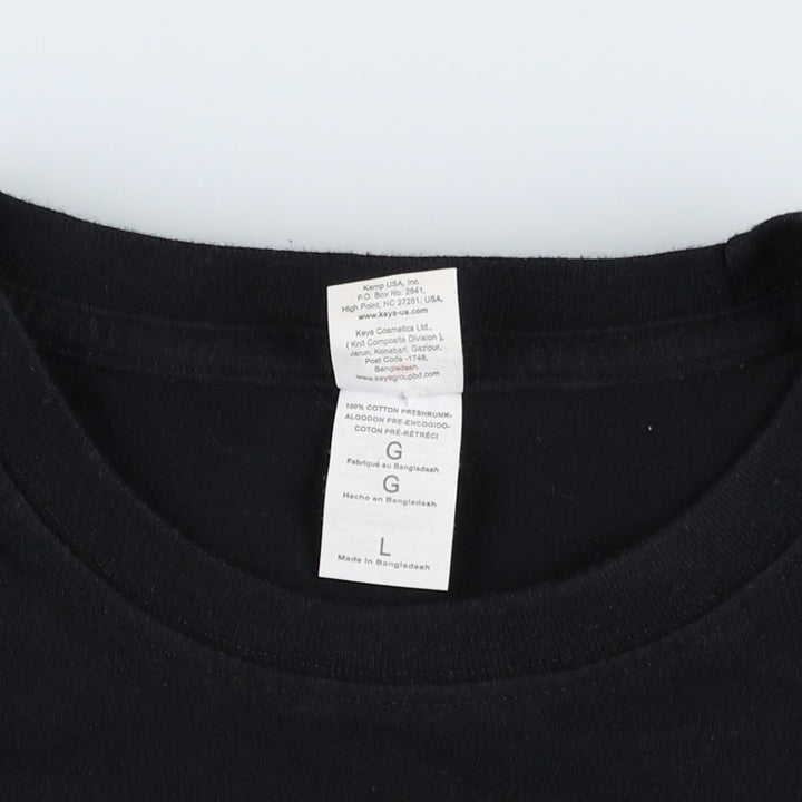 Keya RED HOT CHILI PEPPERS Band T-shirt (Men's size L) cotton black type Vintage Second Hand